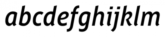 Saya FY Medium Italic Font LOWERCASE