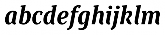 Saya Serif FY Bold Italic Font LOWERCASE