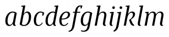 Saya Serif FY Italic Font LOWERCASE