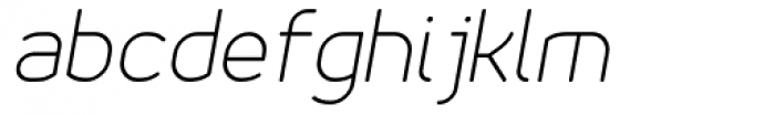 Saarikari Light Oblique Font LOWERCASE