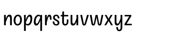 Sabana Regular Font LOWERCASE