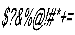 Sabang Island Slant Regular Font OTHER CHARS