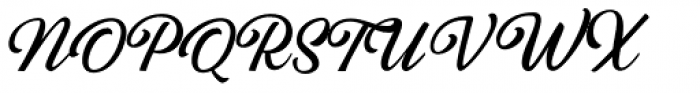 Sabatons Script Regular Font UPPERCASE