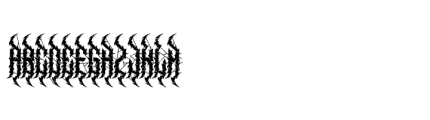 Sabersong Blackmetal Two Font LOWERCASE