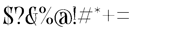 Sabiant Font OTHER CHARS