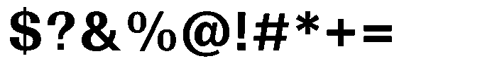 Sabino Bold Font OTHER CHARS