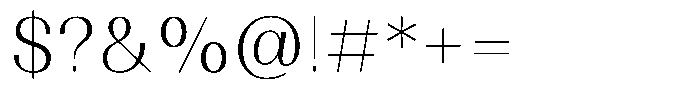 Sabino Light Font OTHER CHARS