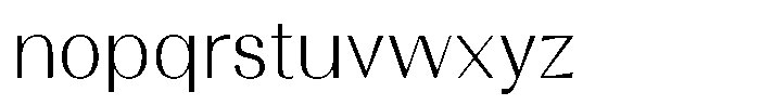 Sabino Light Font LOWERCASE