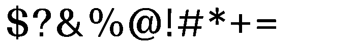 Sabino Medium Font OTHER CHARS
