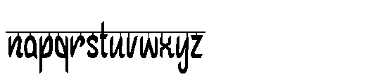 Sabiren Font LOWERCASE