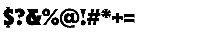 Sable Black Font OTHER CHARS