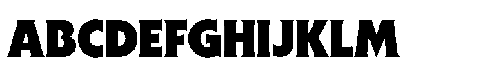 Sable Black Font UPPERCASE