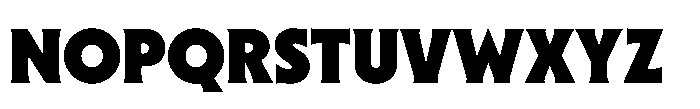 Sable Black Font UPPERCASE