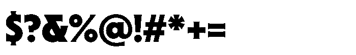 Sable Extra Bold Font OTHER CHARS