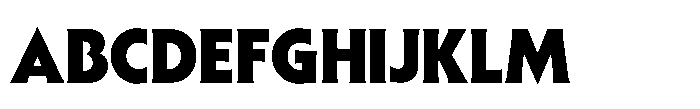 Sable Extra Bold Font UPPERCASE