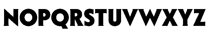 Sable Extra Bold Font UPPERCASE