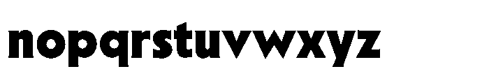 Sable Extra Bold Font LOWERCASE