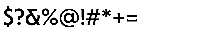Sable Medium Font OTHER CHARS