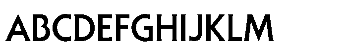 Sable Medium Font UPPERCASE