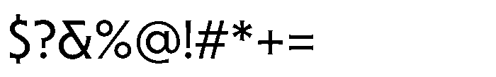Sable Regular Font OTHER CHARS