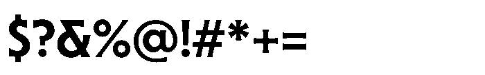 Sable Semi Bold Font OTHER CHARS