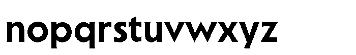 Sable Semi Bold Font LOWERCASE