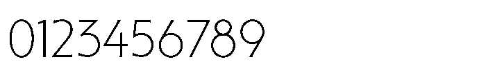 Sable Thin Font OTHER CHARS