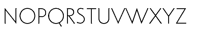 Sable Thin Font UPPERCASE