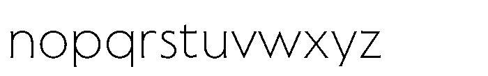 Sable Thin Font LOWERCASE