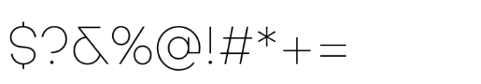 Sablon Thin Font OTHER CHARS