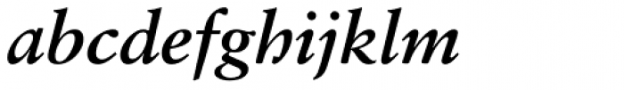 Sabon Georgian Bold Italic Font LOWERCASE