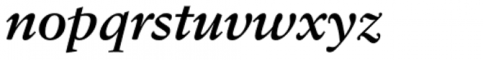 Sabon Georgian Bold Italic Font LOWERCASE