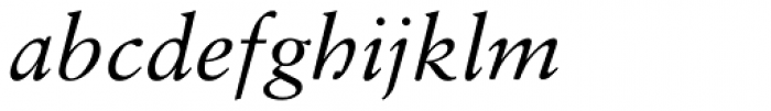 Sabon Georgian Italic Font LOWERCASE