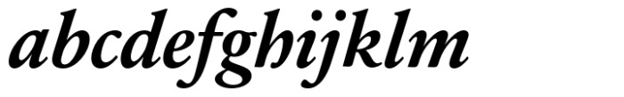 Sabon Next Bold Italic Font LOWERCASE