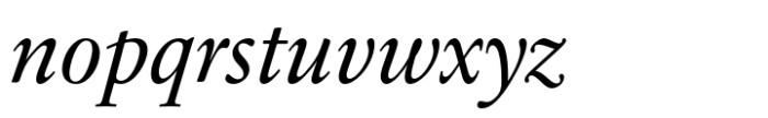 Sabon Next Italic Font LOWERCASE