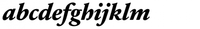 Sabon Next LT ExtraBold Italic Font LOWERCASE