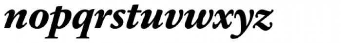 Sabon Next Pro ExtraBold Italic Font LOWERCASE