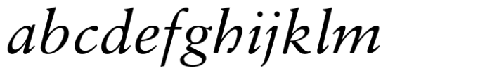 Sabon Paneuropean Italic Font LOWERCASE