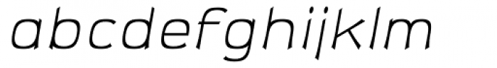 Sabron Light Italic Font LOWERCASE