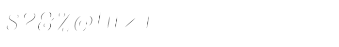 Sacred Bridge Inline Slant Font OTHER CHARS