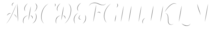 Sacred Bridge Inline Slant Font UPPERCASE