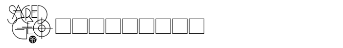 Sacred Geo Regular Font OTHER CHARS
