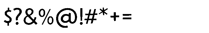 Sadetta Thin Font OTHER CHARS