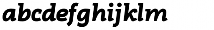 Sadi Heavy Italic Font LOWERCASE
