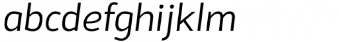 Sadi Sans Light Italic Font LOWERCASE