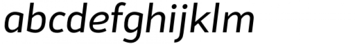 Sadi Sans Regular Italic Font LOWERCASE
