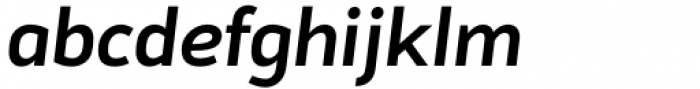 Sadi Sans Semi Bold Italic Font LOWERCASE