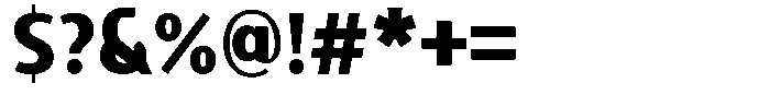 Sadina Condensed Black Font OTHER CHARS