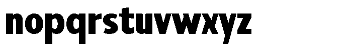 Sadina Condensed Black Font LOWERCASE