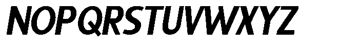 Sadina Condensed Bold Italic Font UPPERCASE